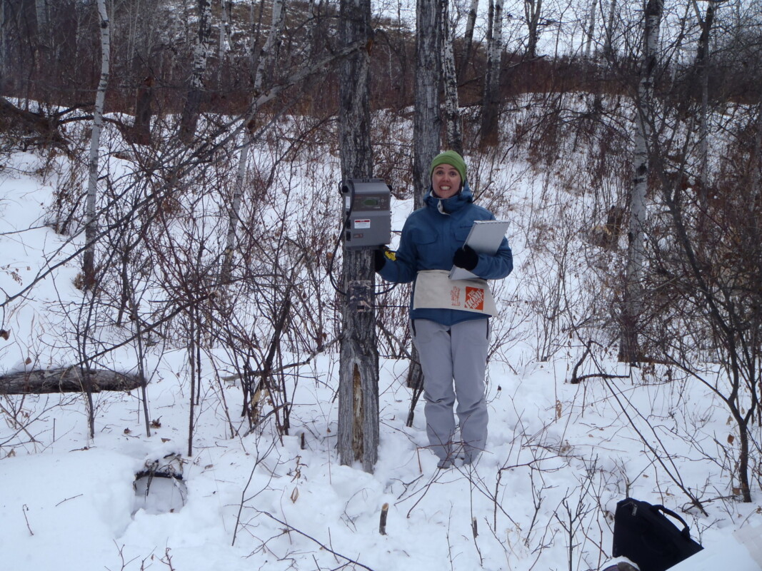 An automated recording unit (ARU) that can deployed over a period of days or months in any location to record auditory sounds from birds and amphibians.