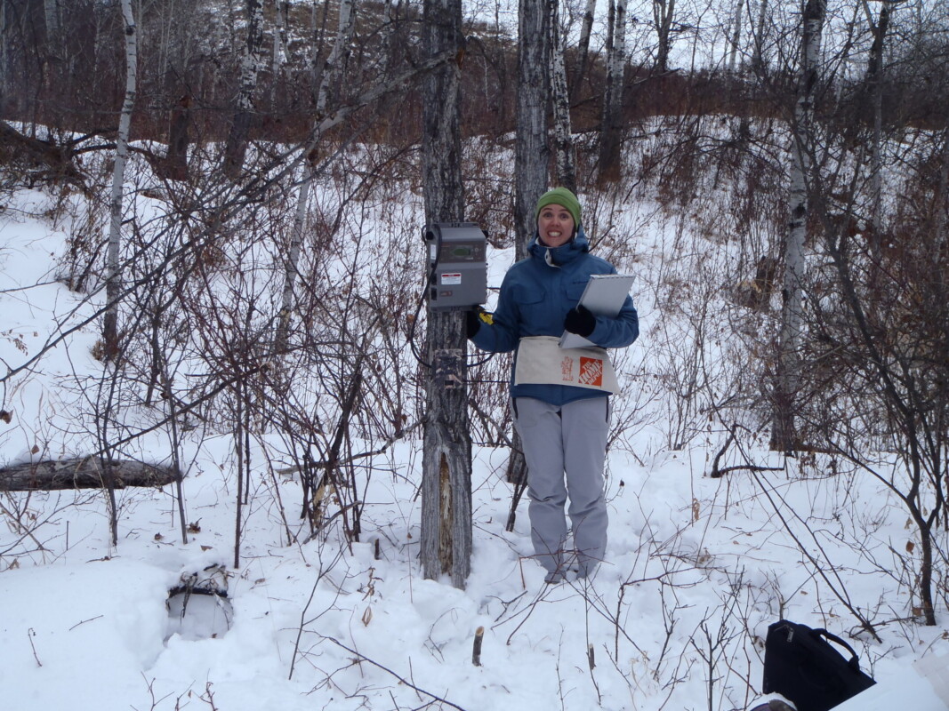 An automated recording unit (ARU) that can deployed over a period of days or months in any location to record auditory sounds from birds and amphibians. 